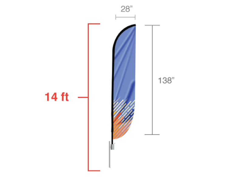 Feather Convex Flag