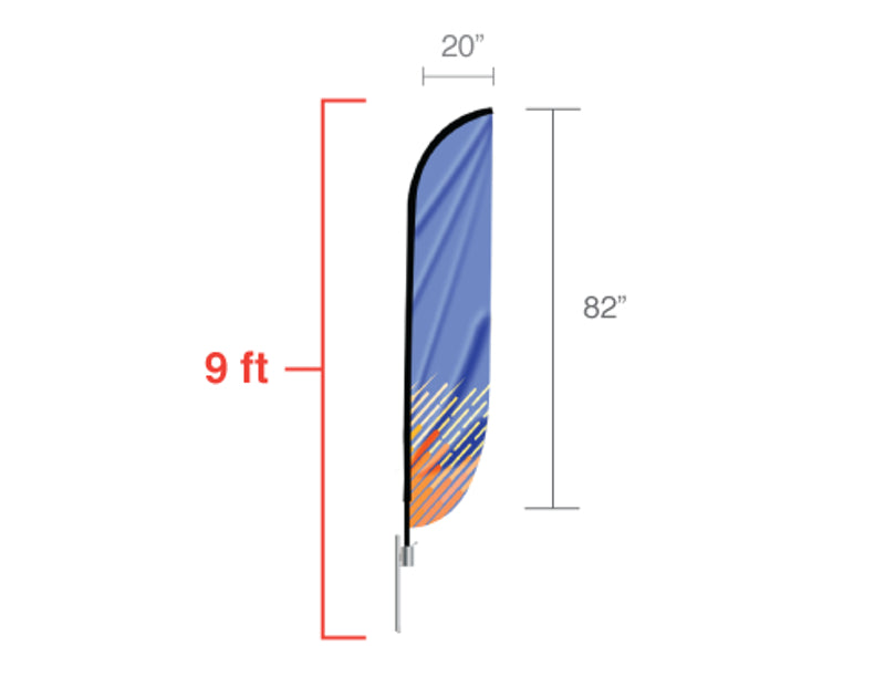 Feather Convex Flag